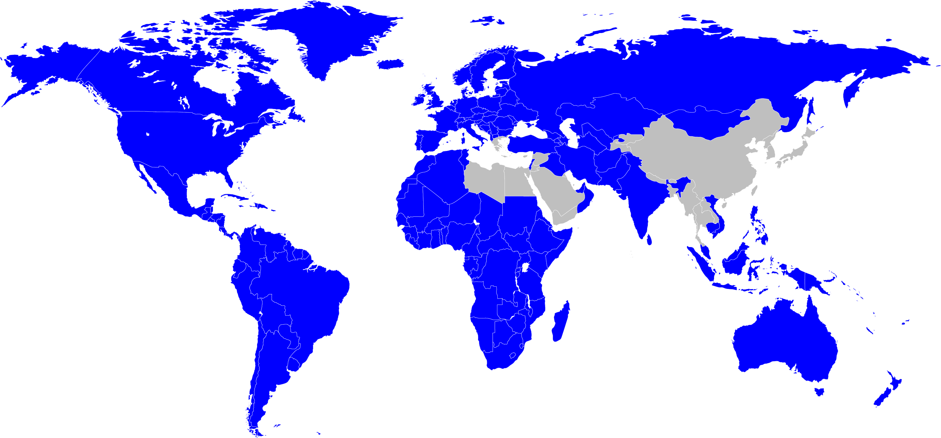 Map of the language support for these fonts