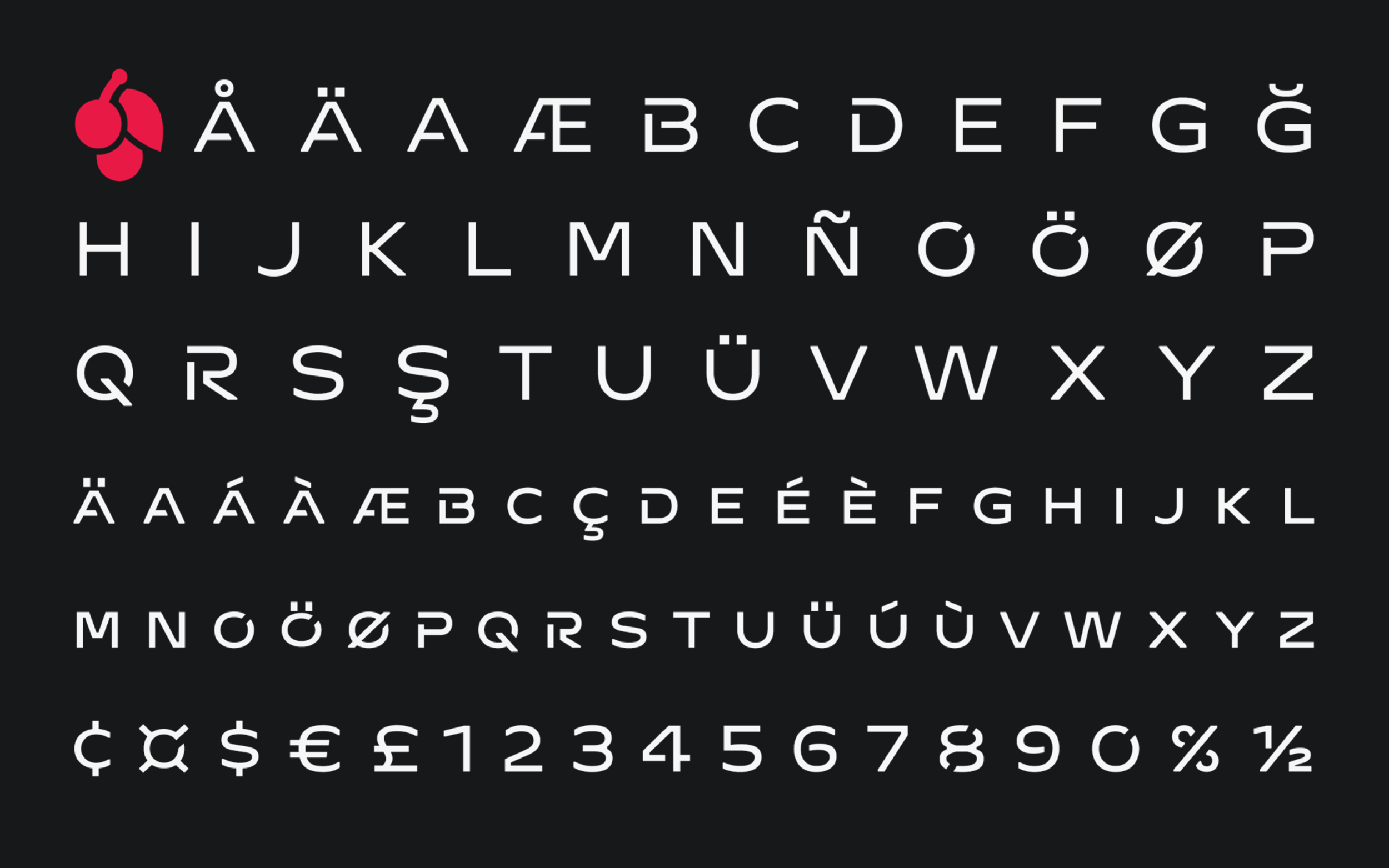 Typemates Cherry bespoke Typeface Custom Font Branding Sans Computer Hardware Gaming Keyboard3