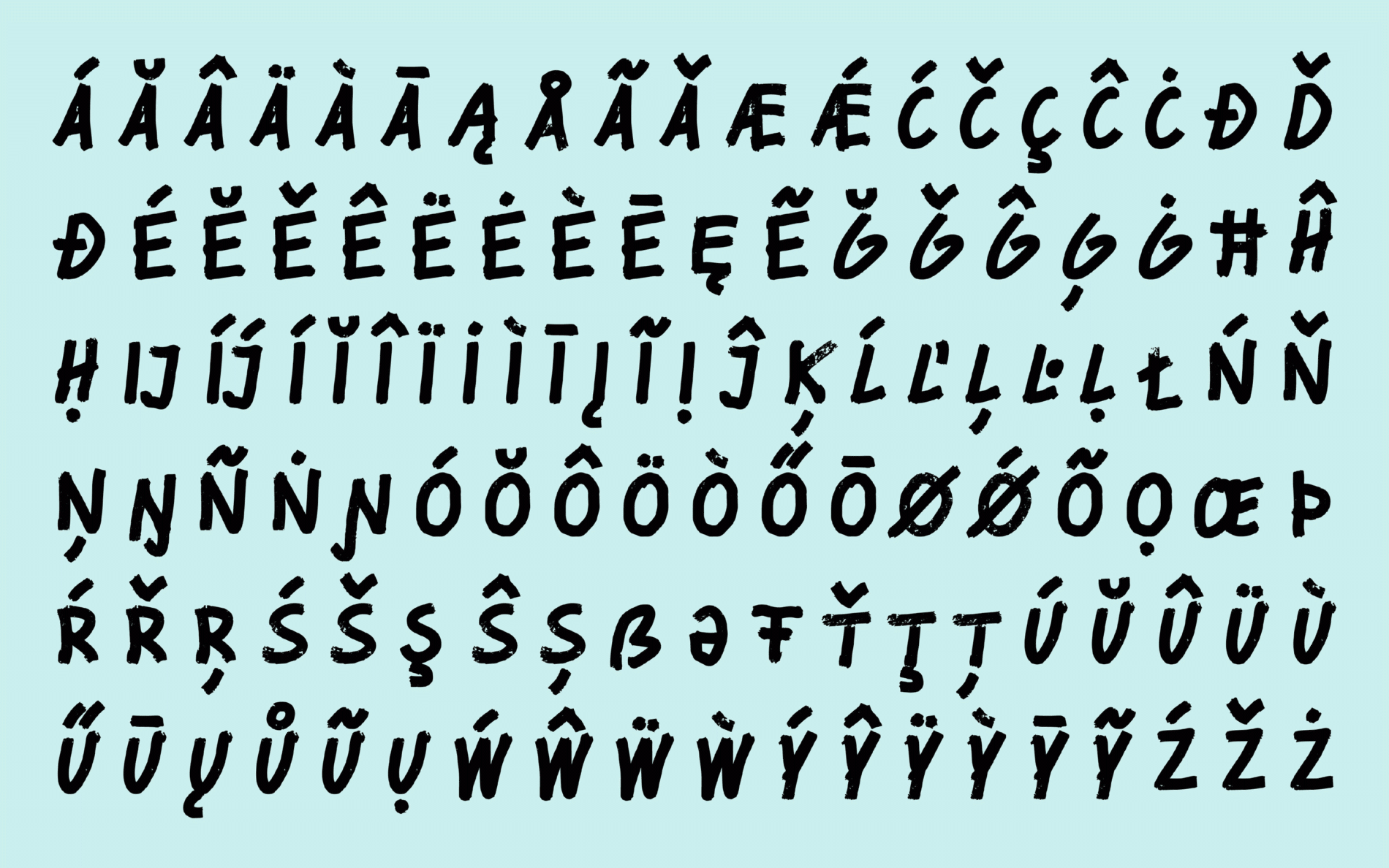 Typemates Douglas bespoke Typeface Custom Font Branding Sans Marker Handmade6