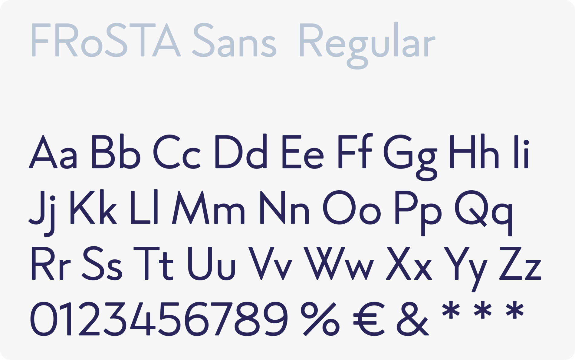 Typemates Frosta bespoke Typeface Custom Font Branding Sans Rounded Frozen Foods6