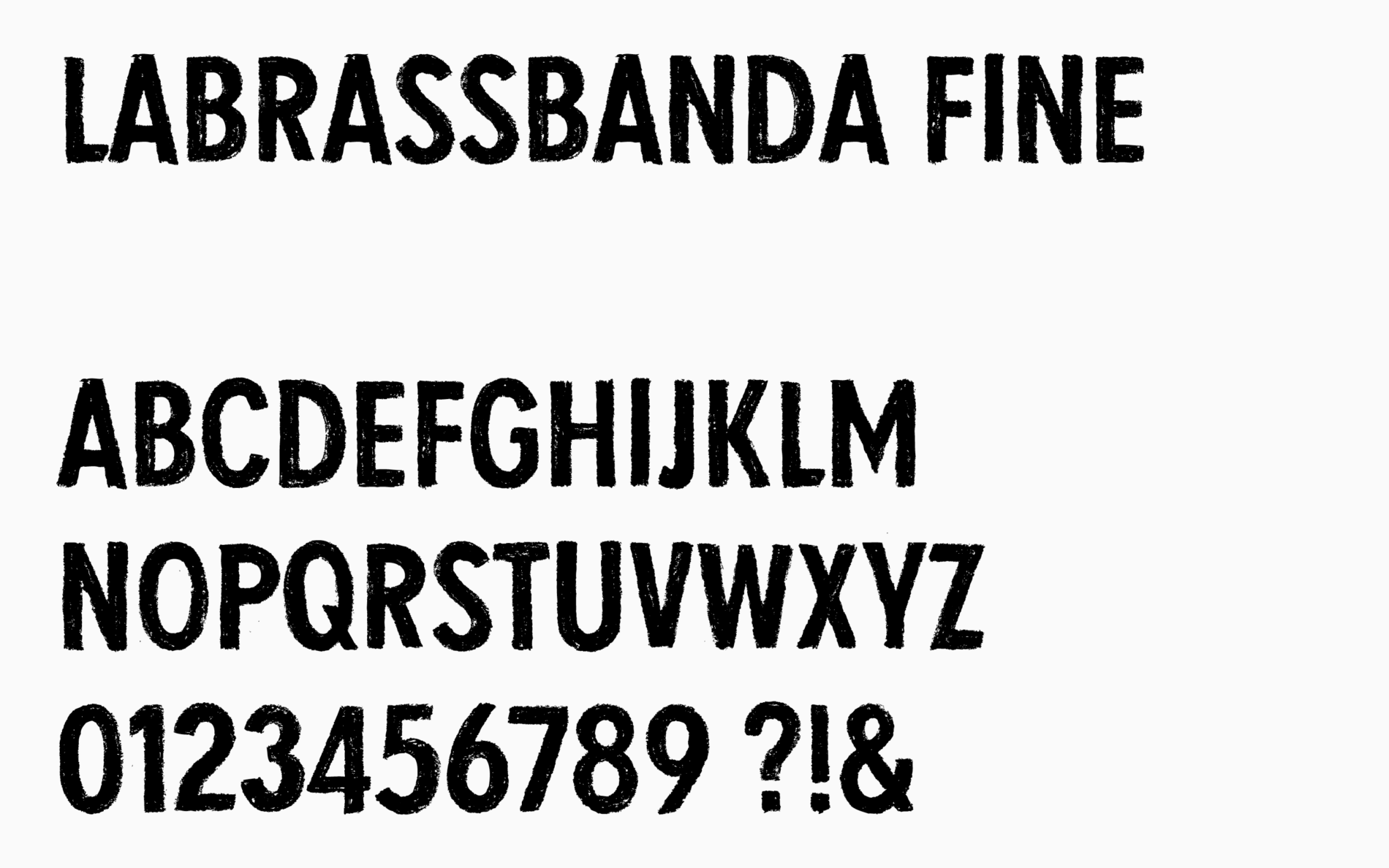 Typemates La Brass Banda bespoke Typeface Custom Font Branding Sans Brush Music9