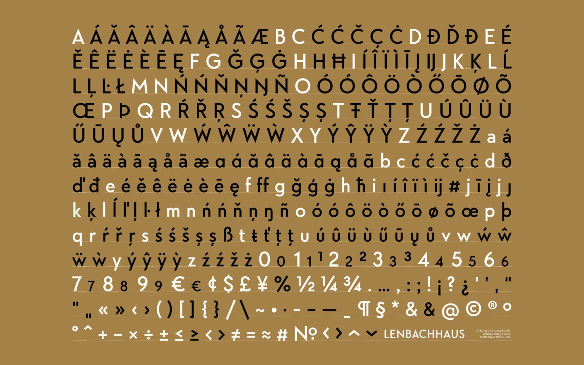 Typemates Lenbachhaus bespoke Typeface Custom Font Branding Sans Art Museum Exhibition8