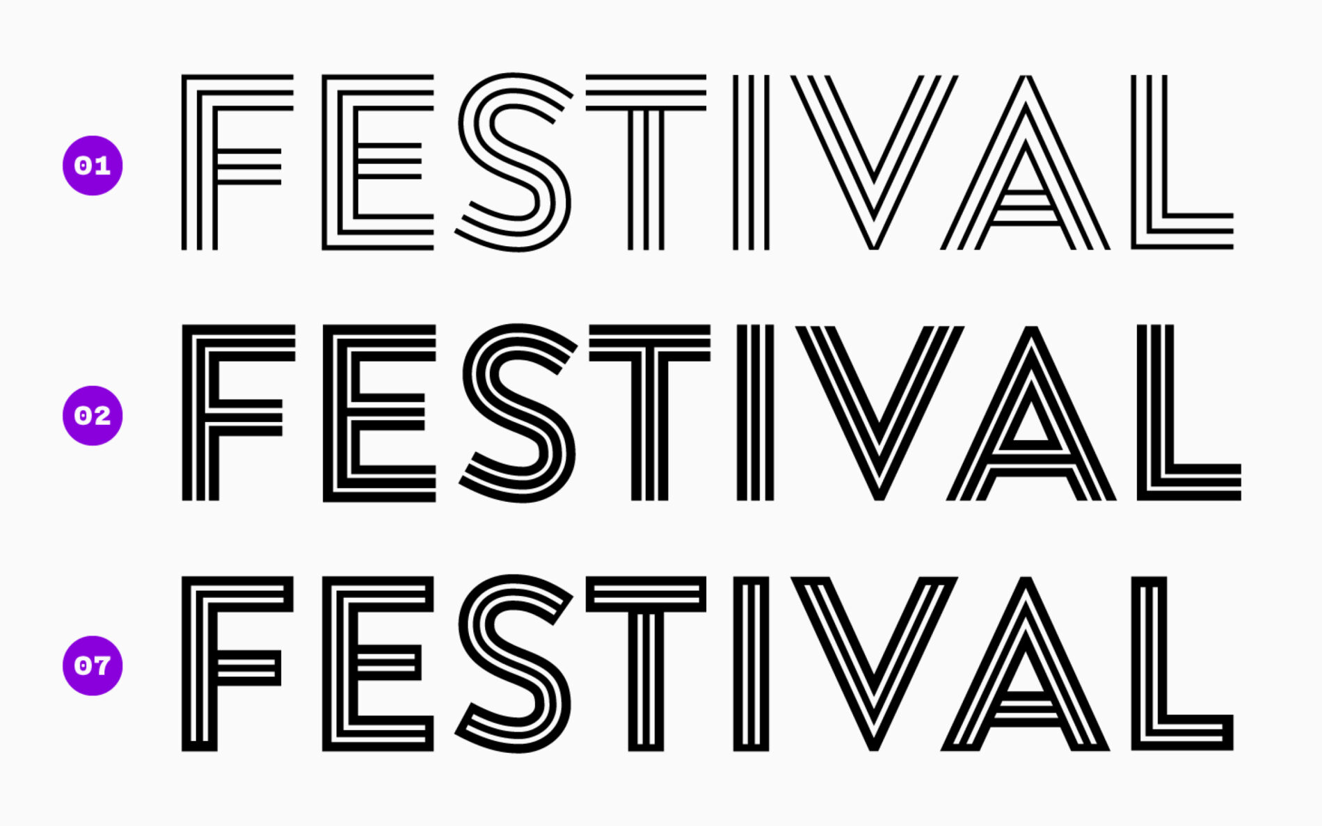 Typemates Melbourne Festival bespoke Typeface Custom Logo Branding Sans Multiline Art Culture6
