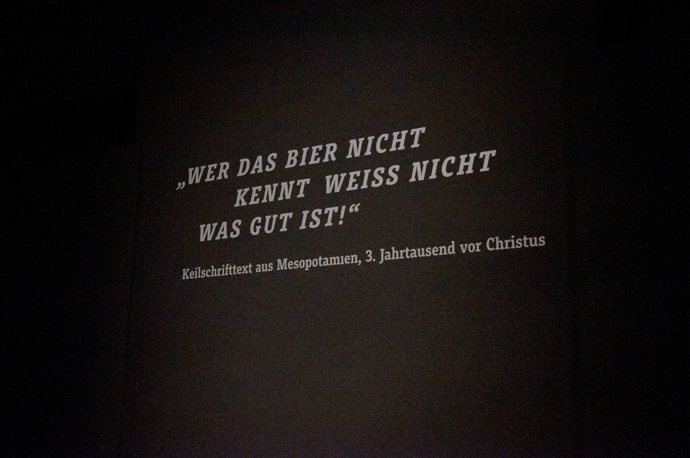 Fonts In Use Kein Bier Ohne Alster Exhibition 07 Muriza