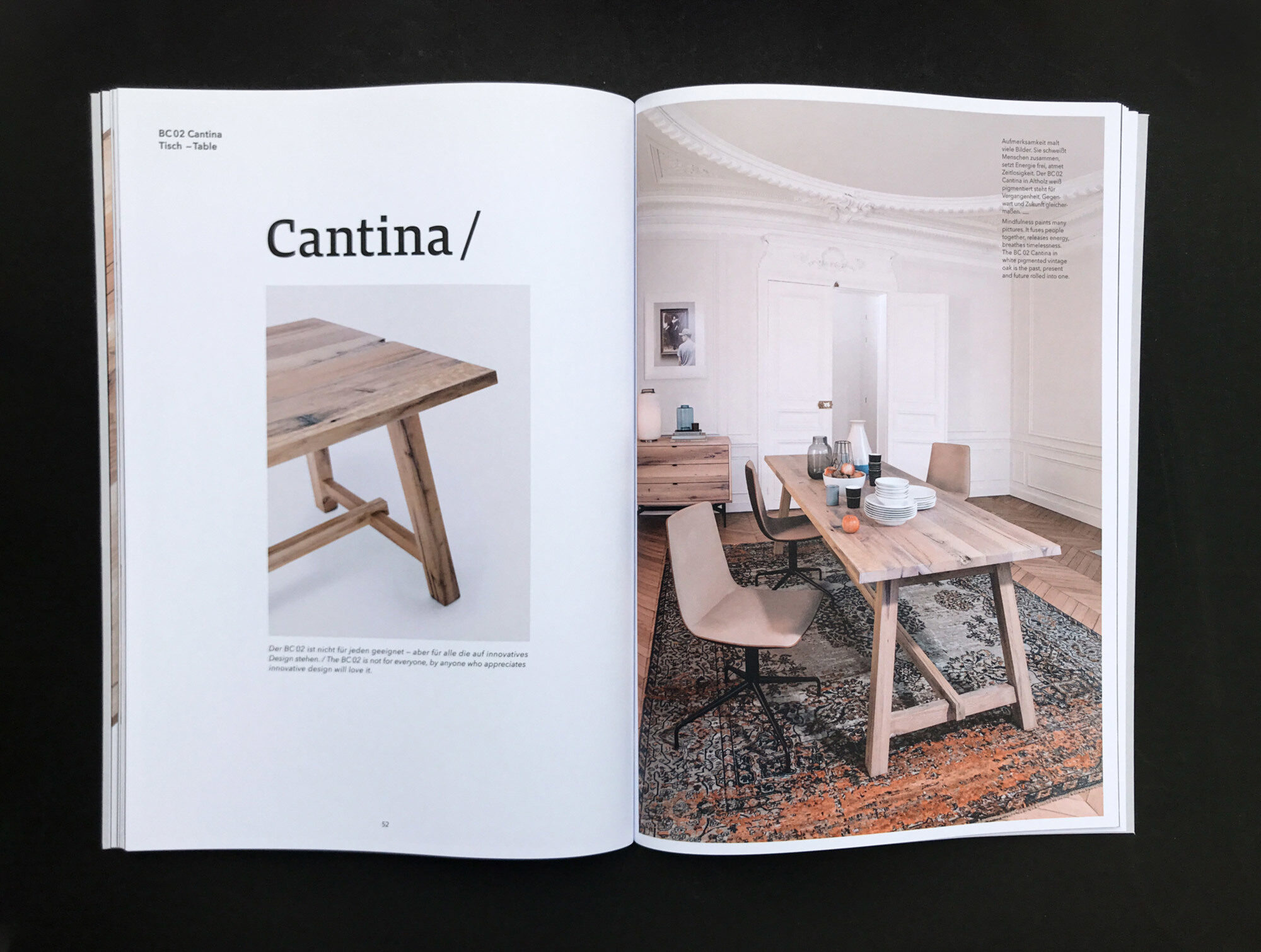 Type Mates Fonts In Use Janua Moebel Bernhard Maier Design 16 Harrison Serif