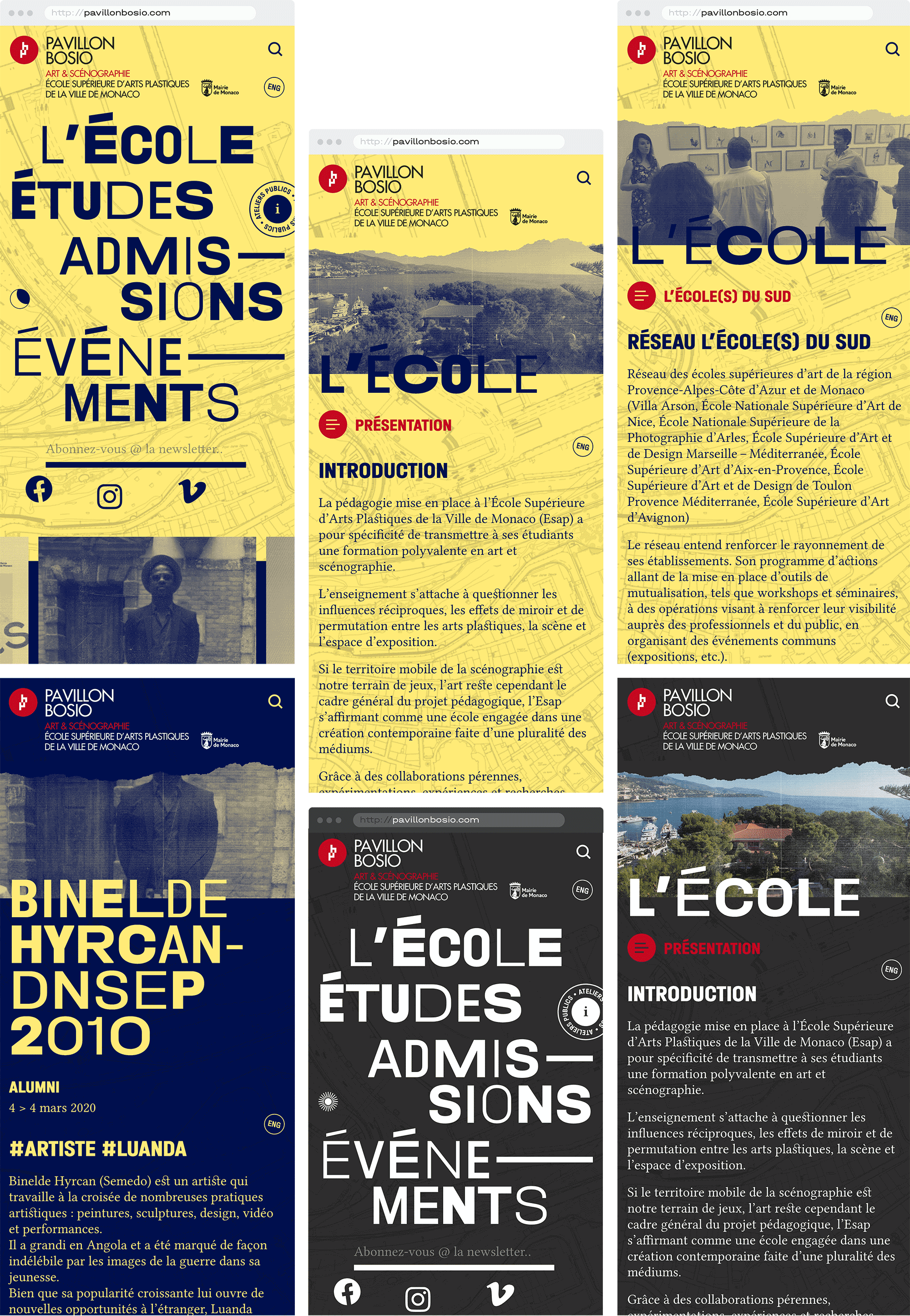 Type Mates Fonts In Use Pavillon Bosio Website Studio Fables 02 Halvar Variable Font