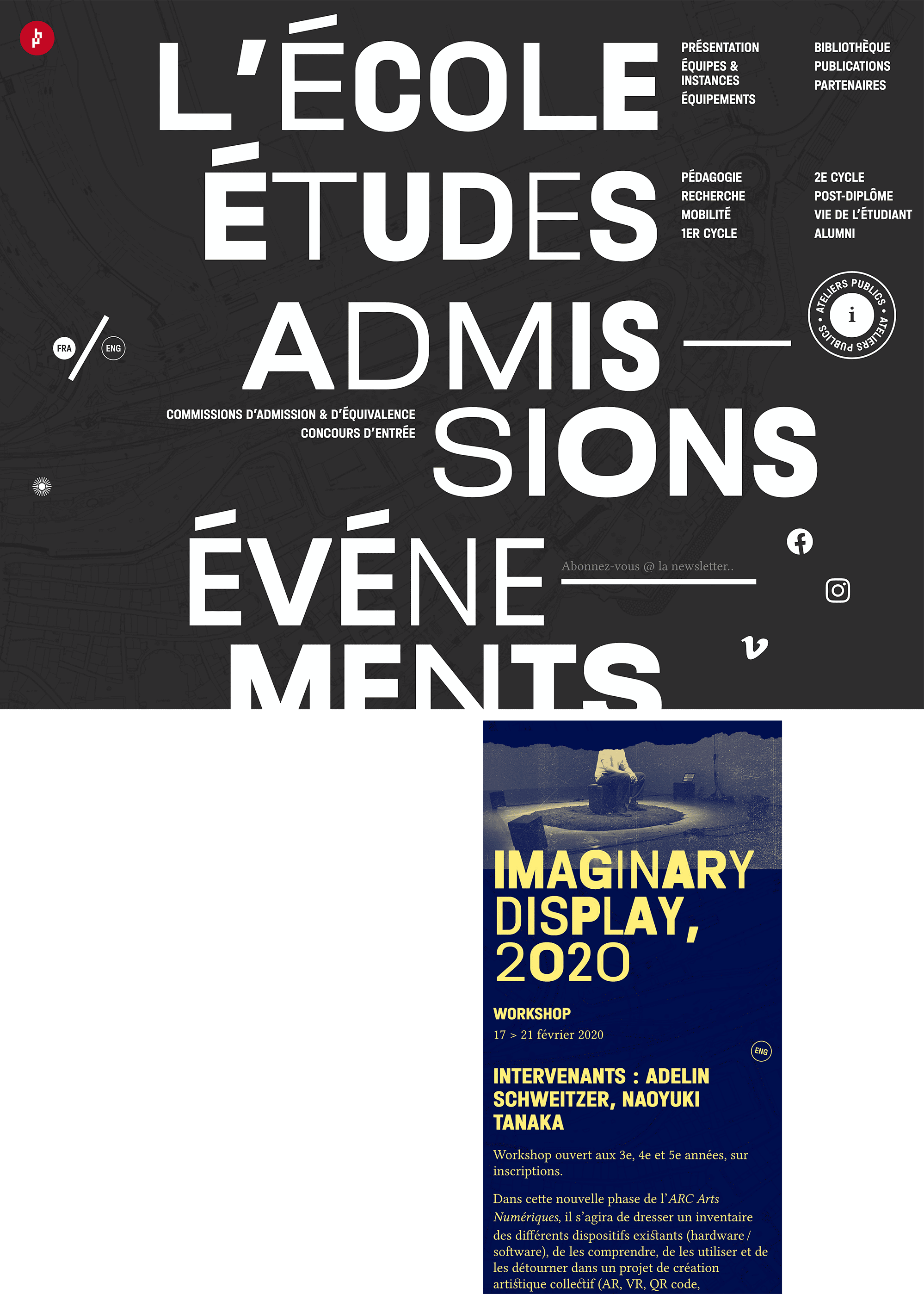 Type Mates Fonts In Use Pavillon Bosio Website Studio Fables 03 Halvar Variable Font
