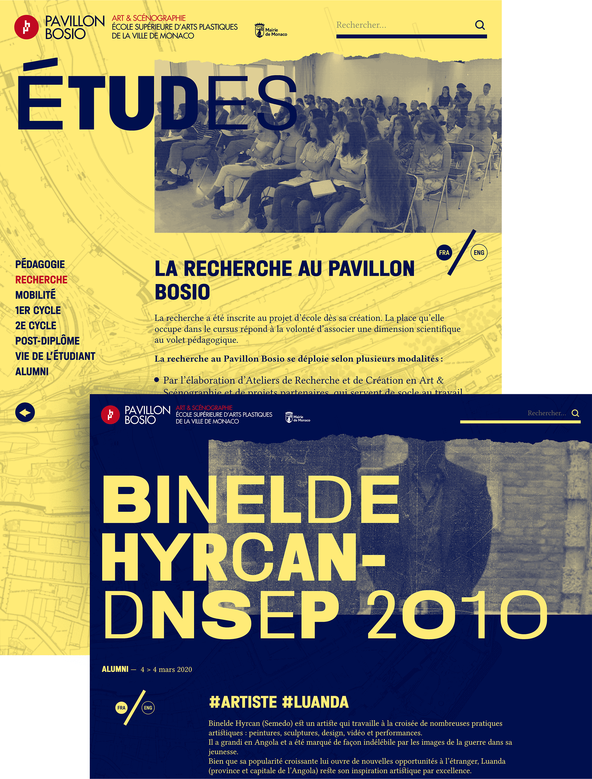 Type Mates Fonts In Use Pavillon Bosio Website Studio Fables 04 Halvar Variable Font