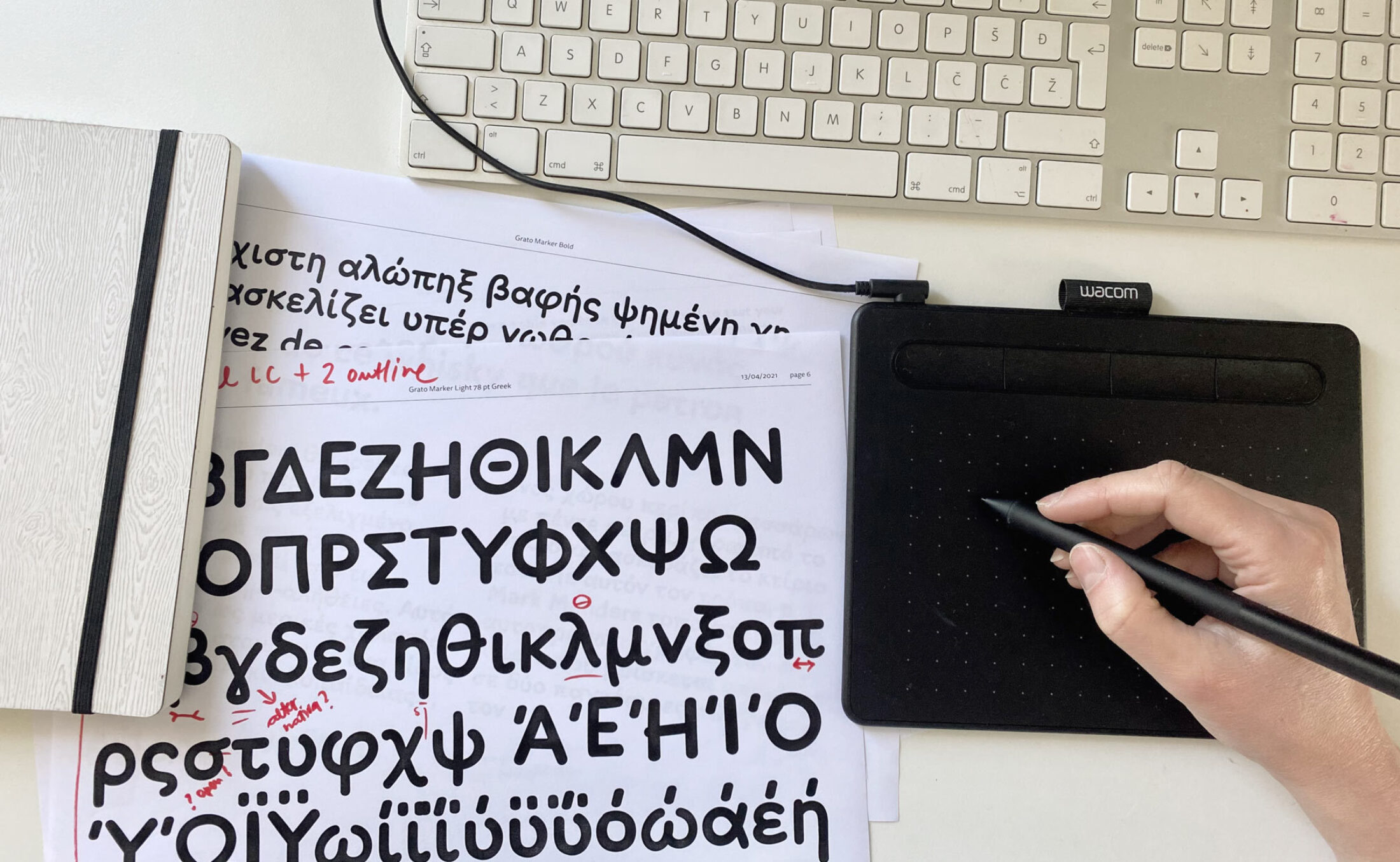 Type Mates Grato Gratimo Classic Grotesk Geometric Font About13 Handmade Grato Marker