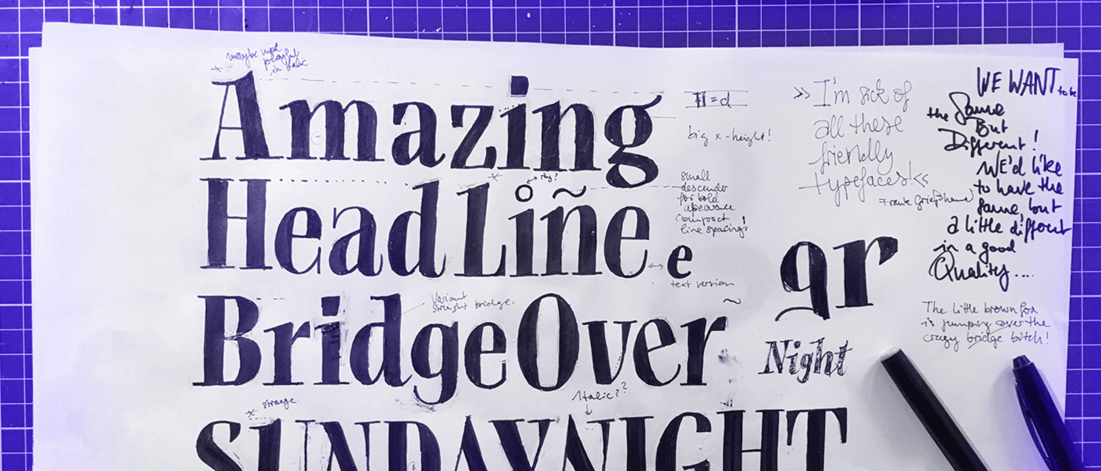 Type Mates Mona Franz Bridge Head Text Article 08 Type Media2018 Sketch Skizze