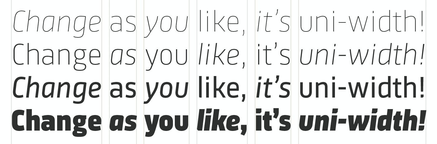 Type Mates Sinews Sans Pro Making Of 07 Uni Width Multiplex Duplex