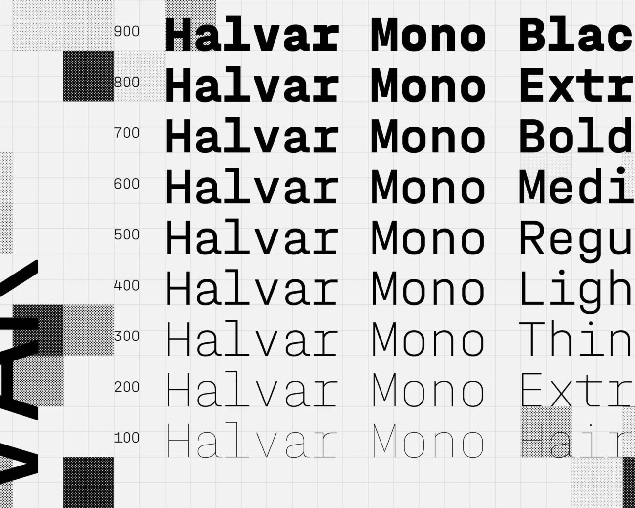 Typemates by Jakob Runge Lisa Fischbach Nils Thomsen Halvar Mono Font Sans Monospace Geometric Cyrillic Greek 13